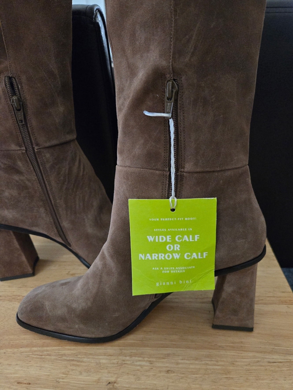 Gianni Bini Barrine Suede Over-the-Knee Block Heel Boots